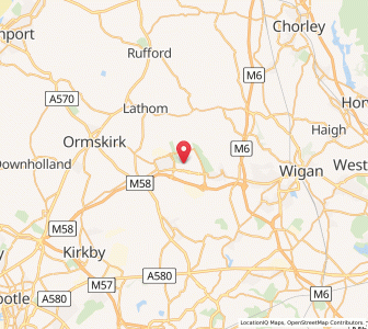 Map of Skelmersdale, EnglandEngland