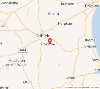 Map of Skerne, EnglandEngland