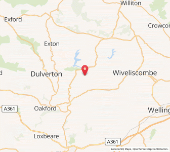 Map of Skilgate, EnglandEngland