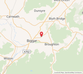 Map of Skirling, ScotlandScotland