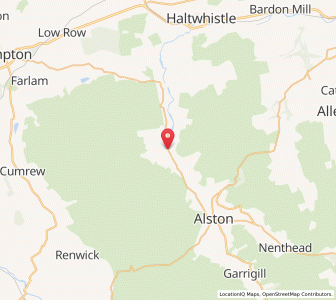 Map of Slaggyford, EnglandEngland