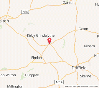 Map of Sledmere, EnglandEngland