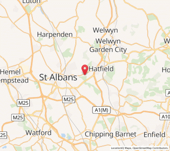 Map of Smallford, EnglandEngland