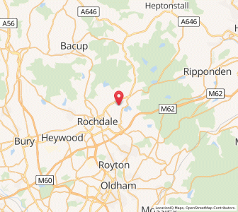 Map of Smithy Bridge, EnglandEngland