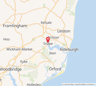 Map of Snape, EnglandEngland
