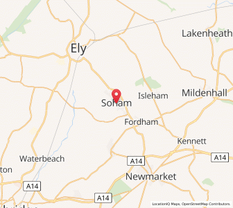 Map of Soham, EnglandEngland