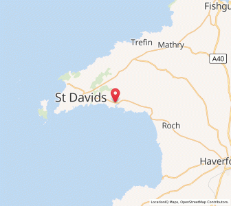 Map of Solva, WalesWales