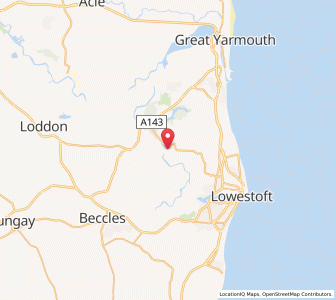 Map of Somerleyton, EnglandEngland