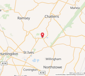 Map of Somersham, EnglandEngland