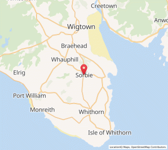 Map of Sorbie, ScotlandScotland