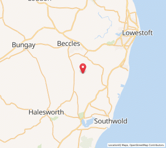 Map of Sotterley, EnglandEngland