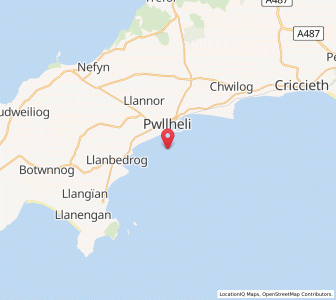 Map of South Beach, WalesWales