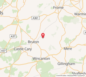 Map of South Brewham, EnglandEngland