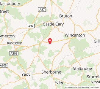 Map of South Cadbury, EnglandEngland