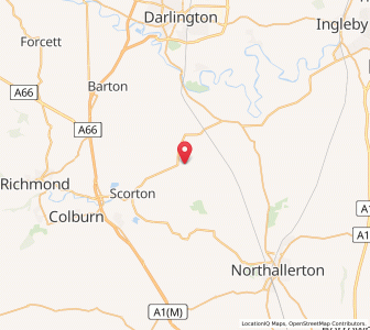 Map of South Cowton, EnglandEngland