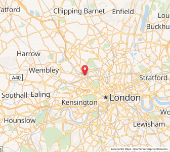 Map of South Hampstead, EnglandEngland