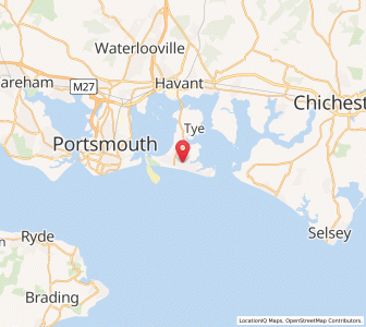 Map of South Hayling, EnglandEngland
