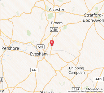Map of South Littleton, EnglandEngland