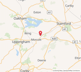 Map of South Luffenham, EnglandEngland