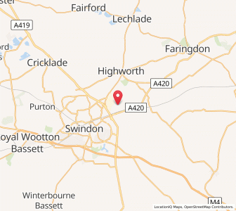 Map of South Marston, EnglandEngland