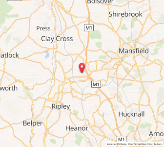 Map of South Normanton, EnglandEngland