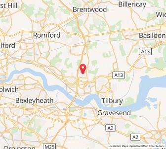 Map of South Ockendon, EnglandEngland