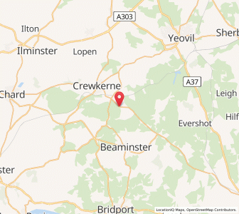 Map of South Perrott, EnglandEngland