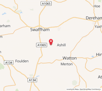 Map of South Pickenham, EnglandEngland