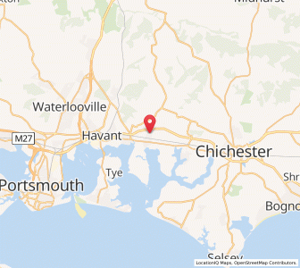 Map of Southbourne, EnglandEngland