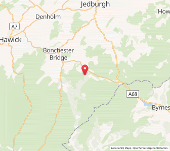 Map of Southdean, ScotlandScotland
