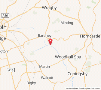 Map of Southrey, EnglandEngland