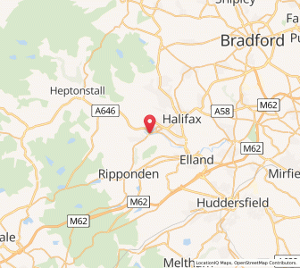 Map of Sowerby Bridge, EnglandEngland