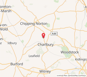 Map of Spelsbury, EnglandEngland