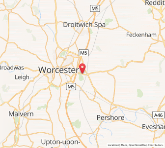 Map of Spetchley, EnglandEngland