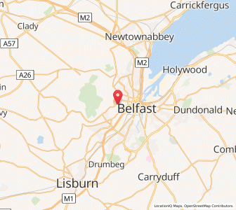 Map of Springfield, Northern IrelandNorthern Ireland