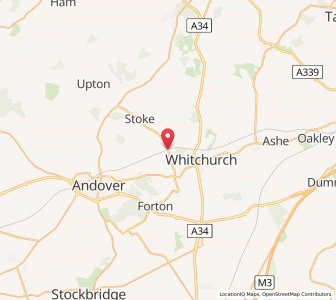 Map of St Mary Bourne, EnglandEngland