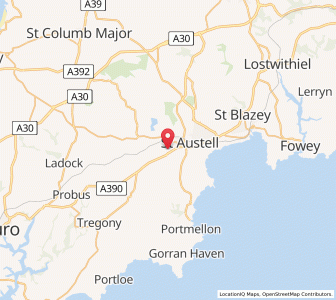 Map of St Mewan, EnglandEngland