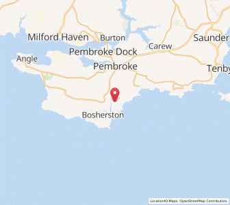 Map of Stackpole, WalesWales