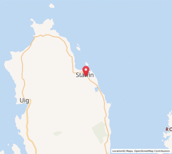 Map of Staffin, ScotlandScotland