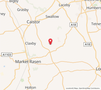 Map of Stainton le Vale, EnglandEngland