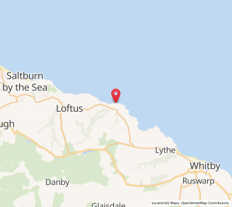 Map of Staithes, EnglandEngland