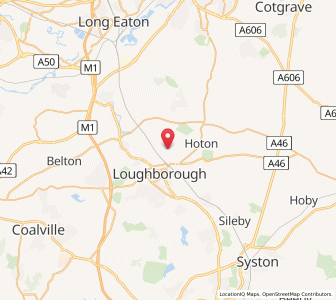 Map of Stanford on Soar, EnglandEngland