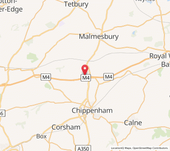 Map of Stanton Saint Quintin, EnglandEngland