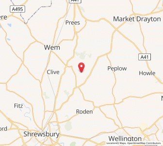 Map of Stanton upon Hine Heath, EnglandEngland