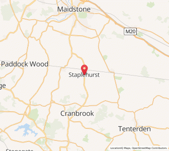 Map of Staplehurst, EnglandEngland