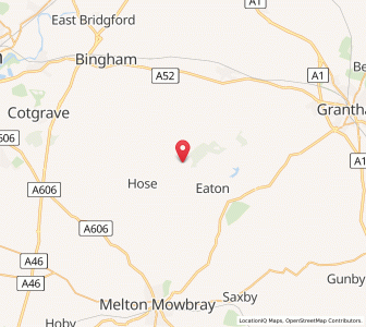 Map of Stathern, EnglandEngland