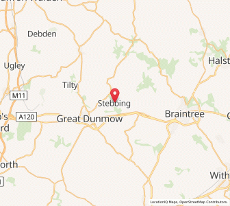 Map of Stebbing, EnglandEngland