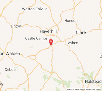 Map of Steeple Bumpstead, EnglandEngland