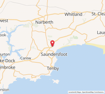 Map of Stepaside, WalesWales