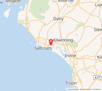 Map of Stevenston, ScotlandScotland